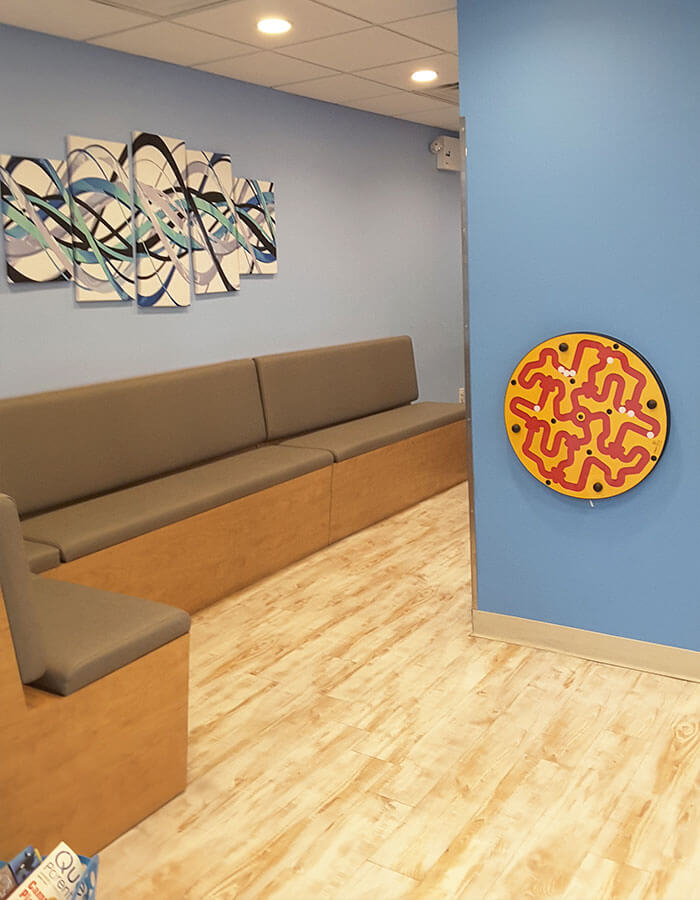 Waiting Area with art