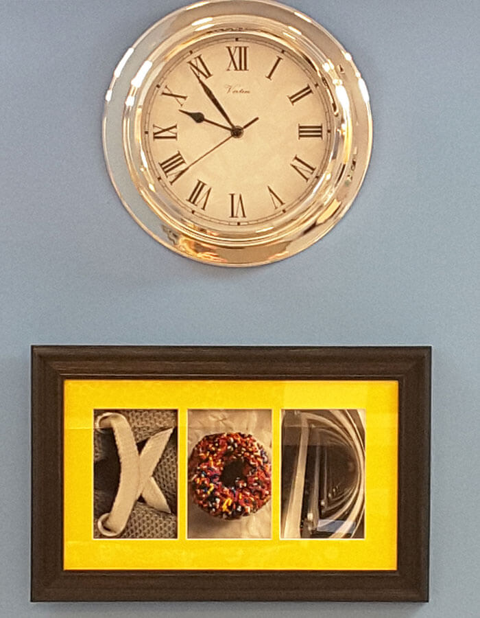 Office art and clock