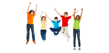 kids jumping